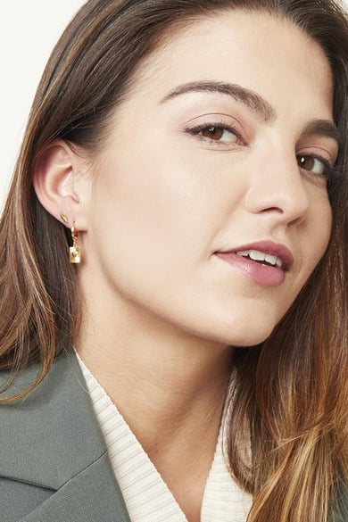 Earrings Show Me Love Color dorado Cobre h5 Imagen3